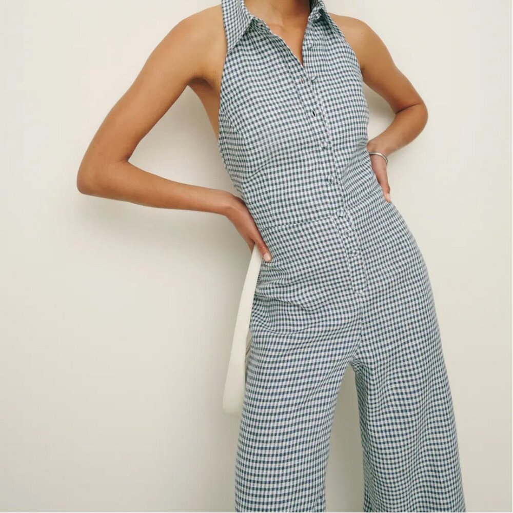 Reformation Ryan Linen Jumpsuit (size 12)